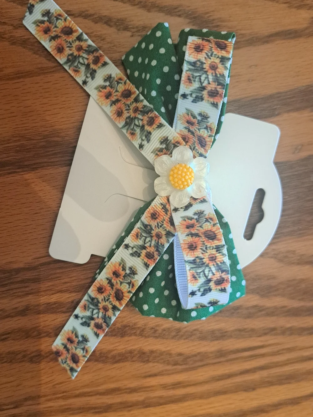 Set Of 5 Assorted Polka Dot Girls Hair Bows / Brandnew / Alligator Clip